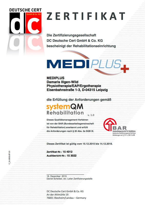 Physiotherapie Mediplus Mediplus Praxisklinik Leipzig
